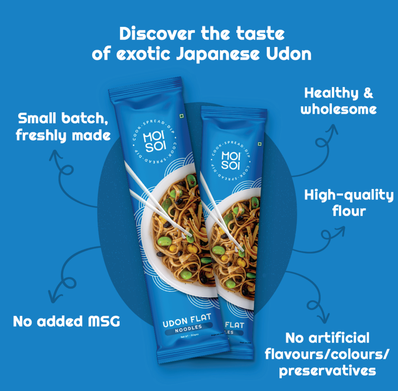 Udon Noodles : Japanese Noodles (Pack of 3)