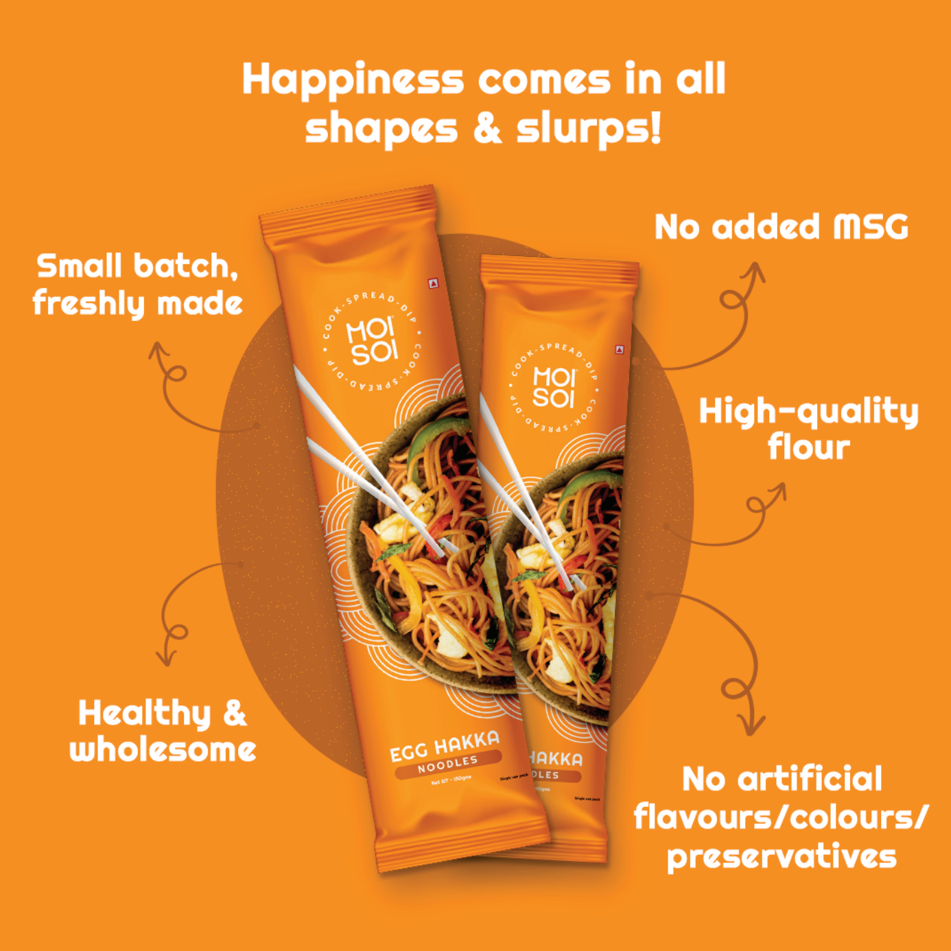 Hakka Chowmein Noodles : Egg (Pack of 2)