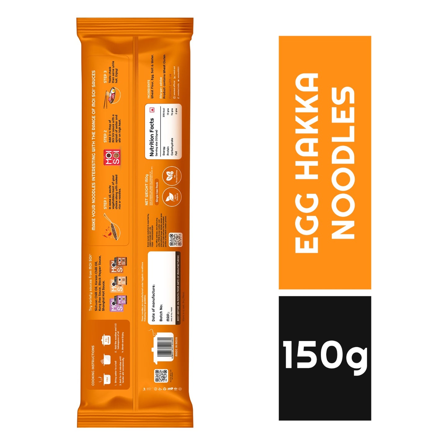Hakka Chowmein Noodles : Egg (Pack of 2)