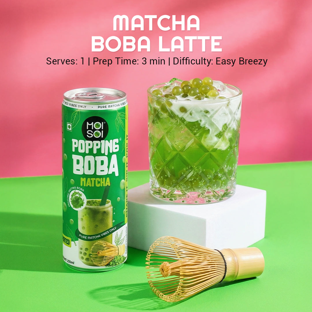 Matcha Boba Latte