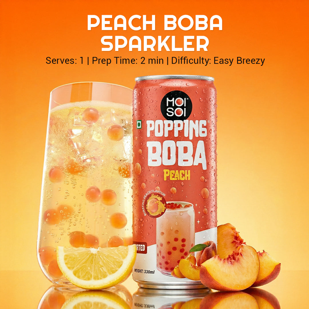 Peach Boba Sparkler
