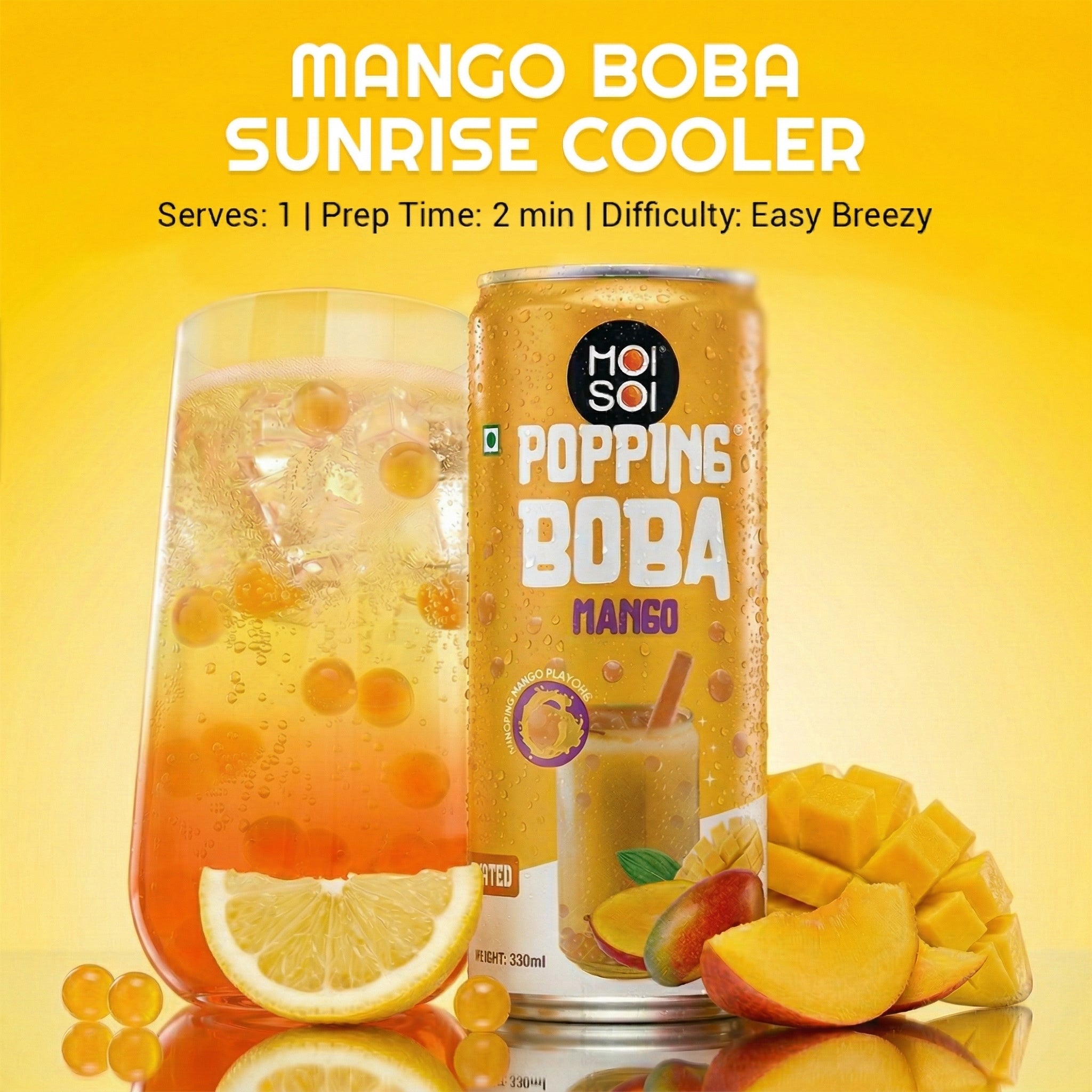 Mango Boba Sunrise Cooler
