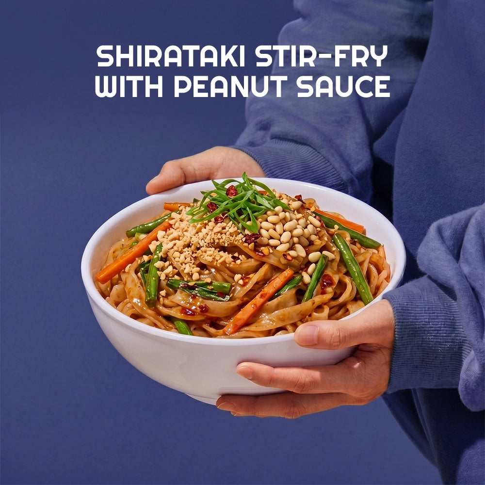 Shirataki Stir-Fry with Peanut Sauce