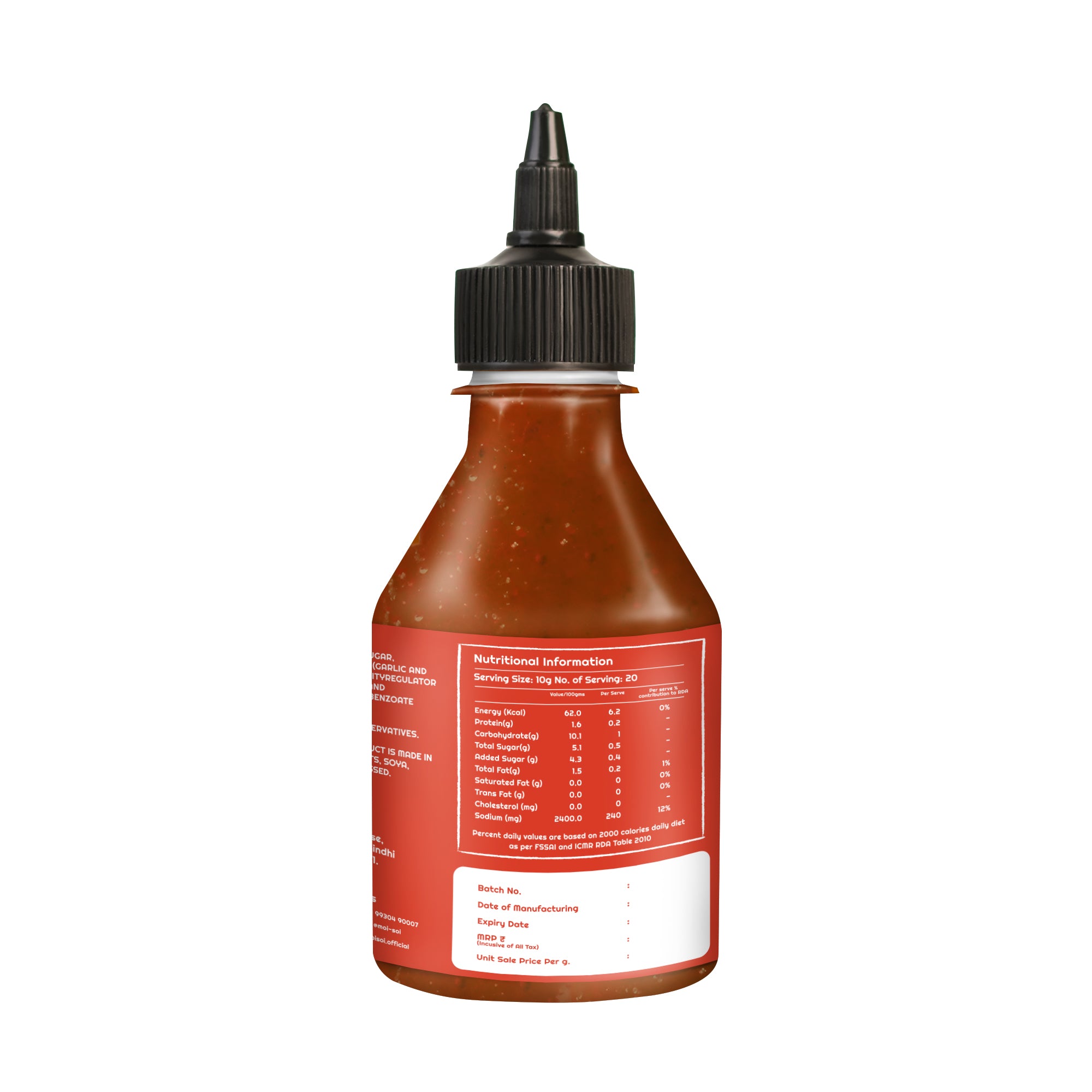Red Chilli Sauce, Back Side
