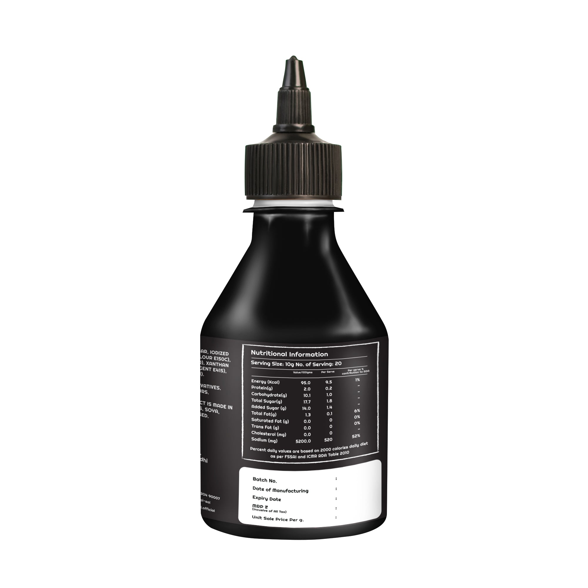 Dark Soy Sauce, Back Side
