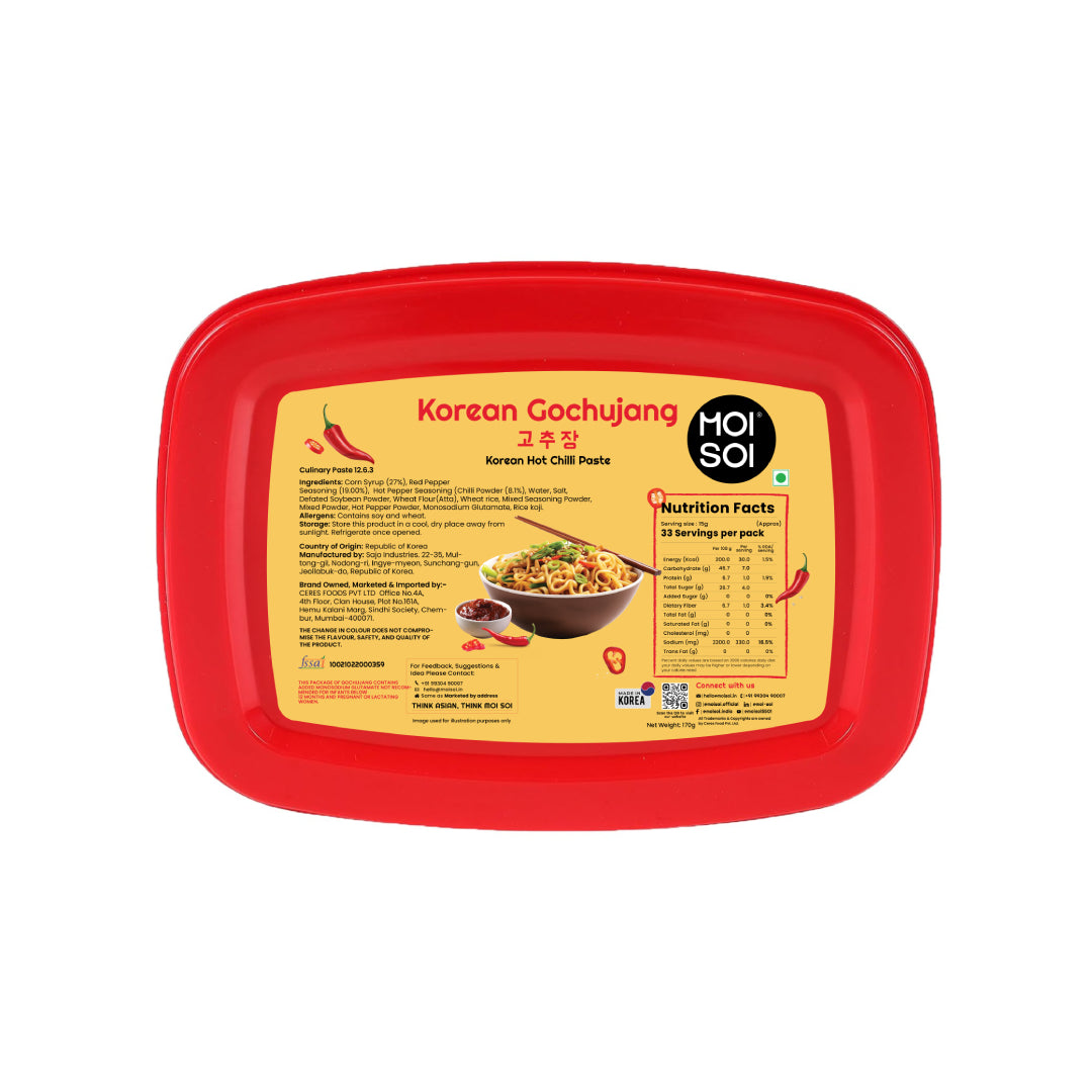 Korean Gochujang, top side