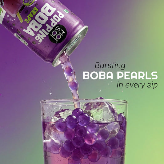 Moi Soi Popping Boba with Grapes fruit drink