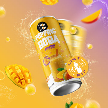 Moi Soi Popping Boba with Mango fruit drink