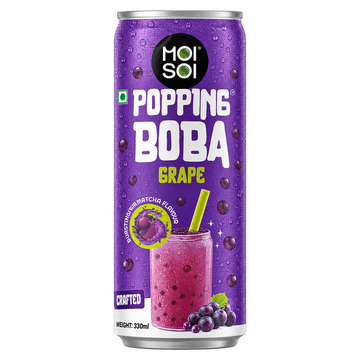 Moi Soi Popping Boba with Grapes fruit drink