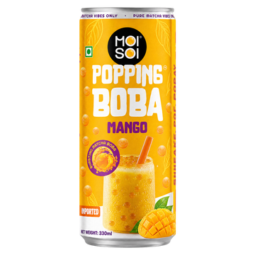 Moi Soi Popping Boba with Mango fruit drink