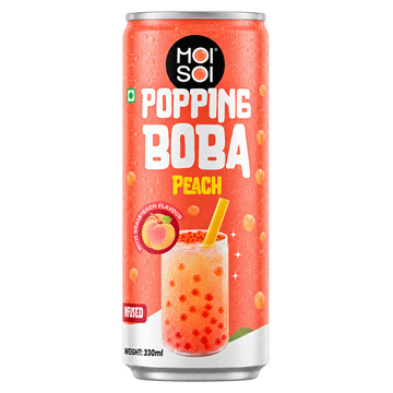 Moi Soi Popping Boba with Peach fruit drink