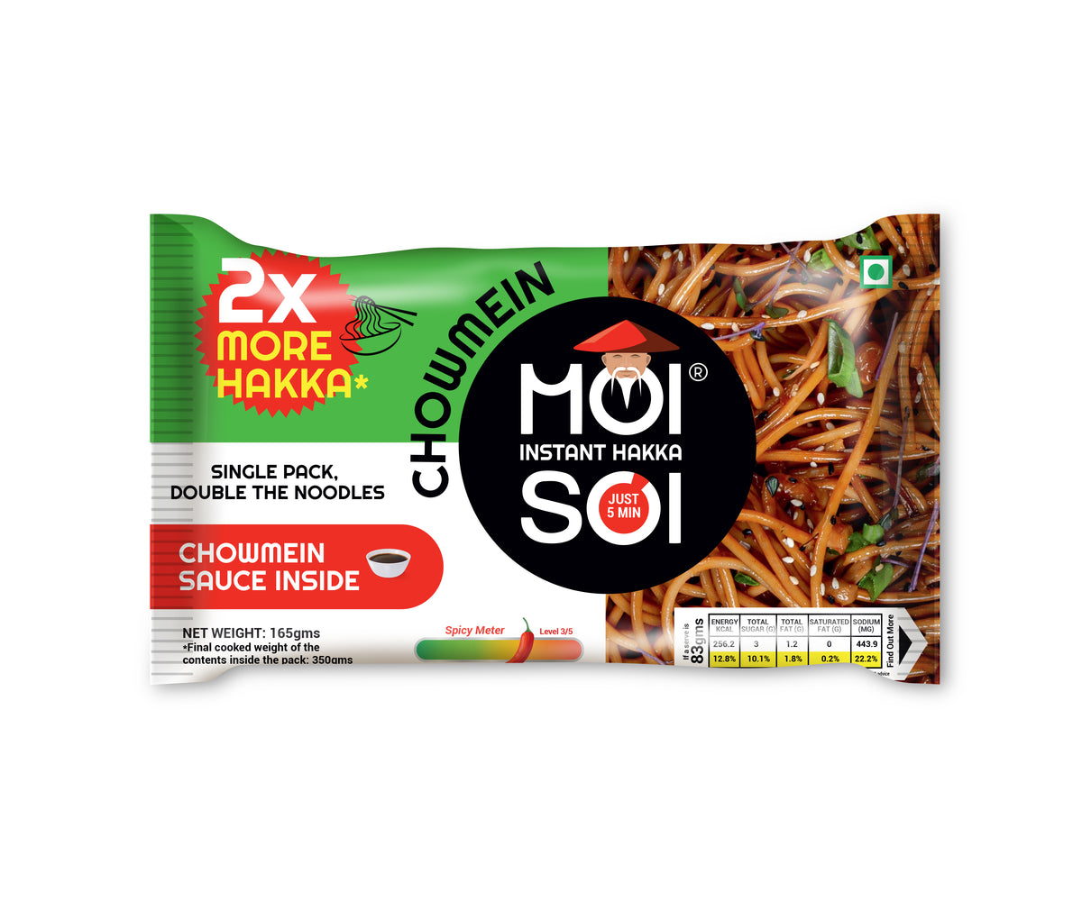 Instant Hakka Chowmein Noodles, Front side