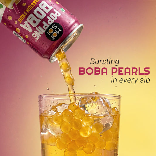 Moi Soi Popping Boba with Passsion fruit drink