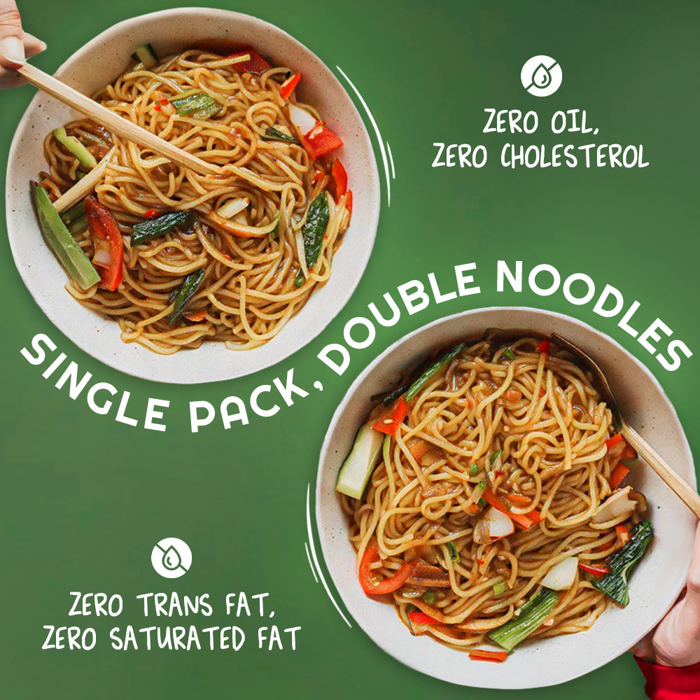 Instant Hakka Chowmein Noodles, Single pack double noodle