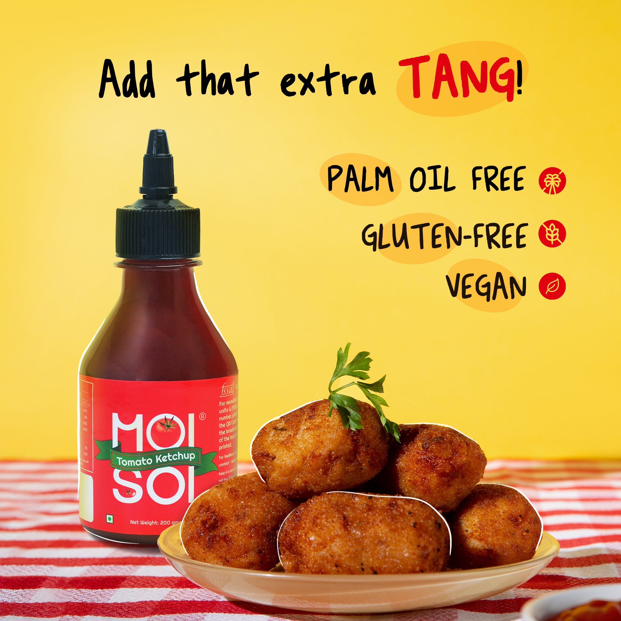 Tomato Ketchup, Palm oil free, Gluten-free, Vegan