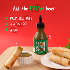 Green Chilli Sauce, Palm oil free, Gluten-free, Vegan