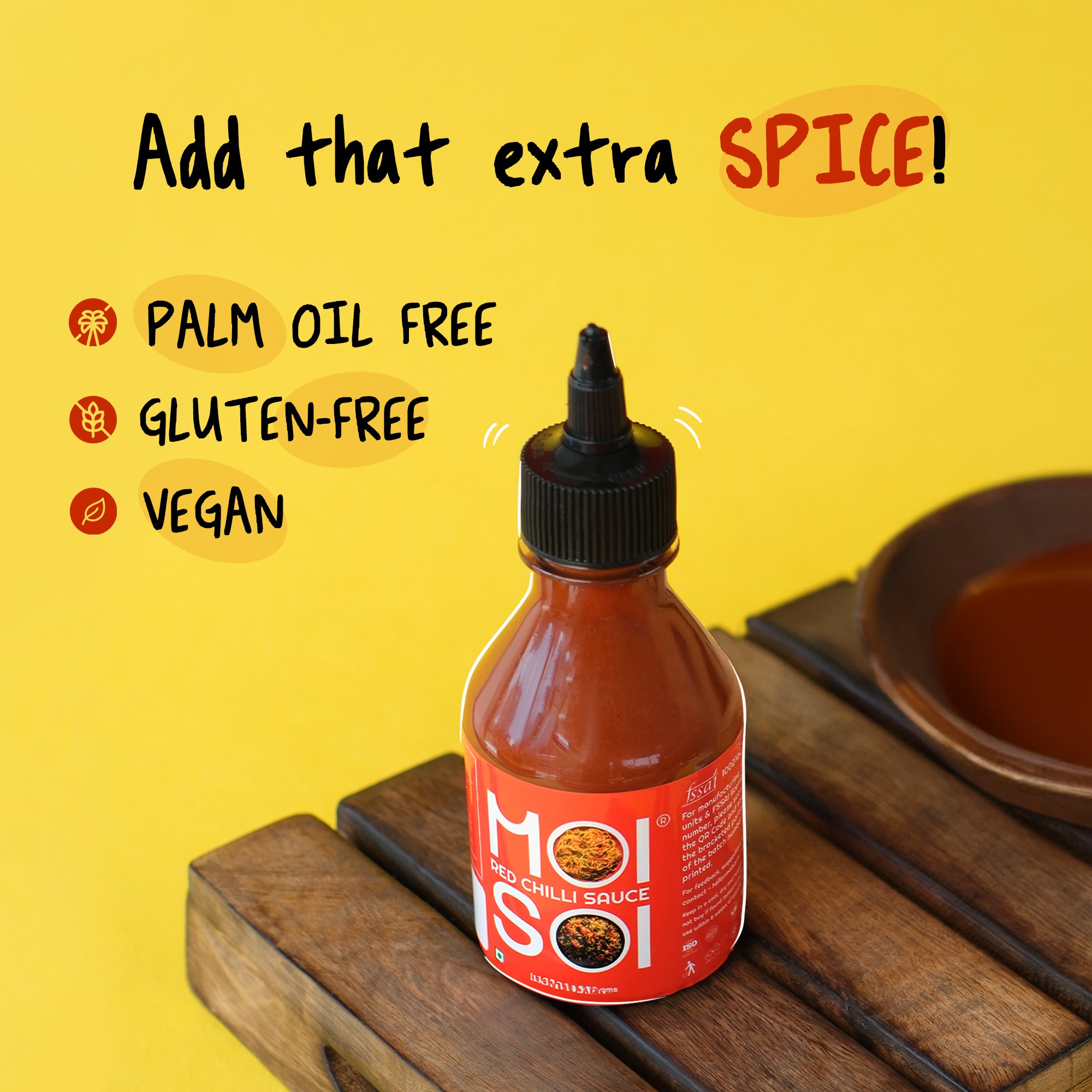 Red Chilli Sauce, Palm oil free, Gluten-free, Vegan